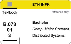 Textbook call numbers